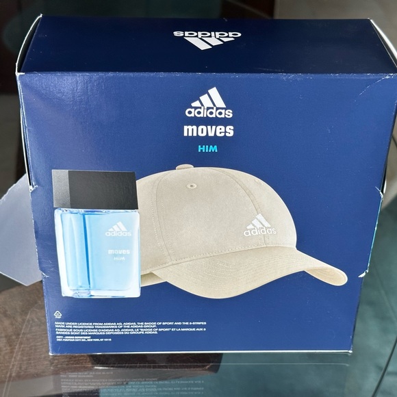New In Box Adidas Moves Him Hat & Fragrance Pack - Picture 2 of 6